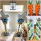 Balloon Column Stand Set of 2 - Adjustable 7-Foot Balloon Arch Stands with Bases for Floor, Tall Balloon Tower Pillar Assembly Kit for Graduation, Birthday Parties, Baby Showers, and Decorations